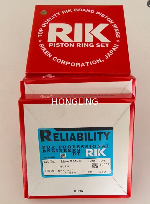 Isuzu 6HKT piston ring RIK 17016 8-94391502-4